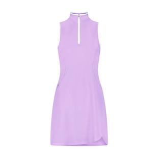 Women's Solid Zip Sleeveless Dress