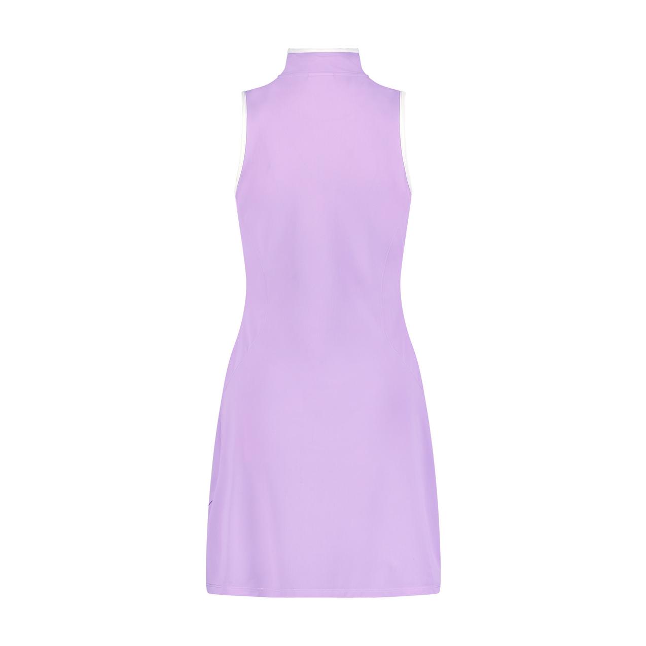 Women's Solid Zip Sleeveless Dress