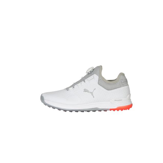 Men's Alphacat Disc Spikeless Golf Shoe - White/Grey PUMA