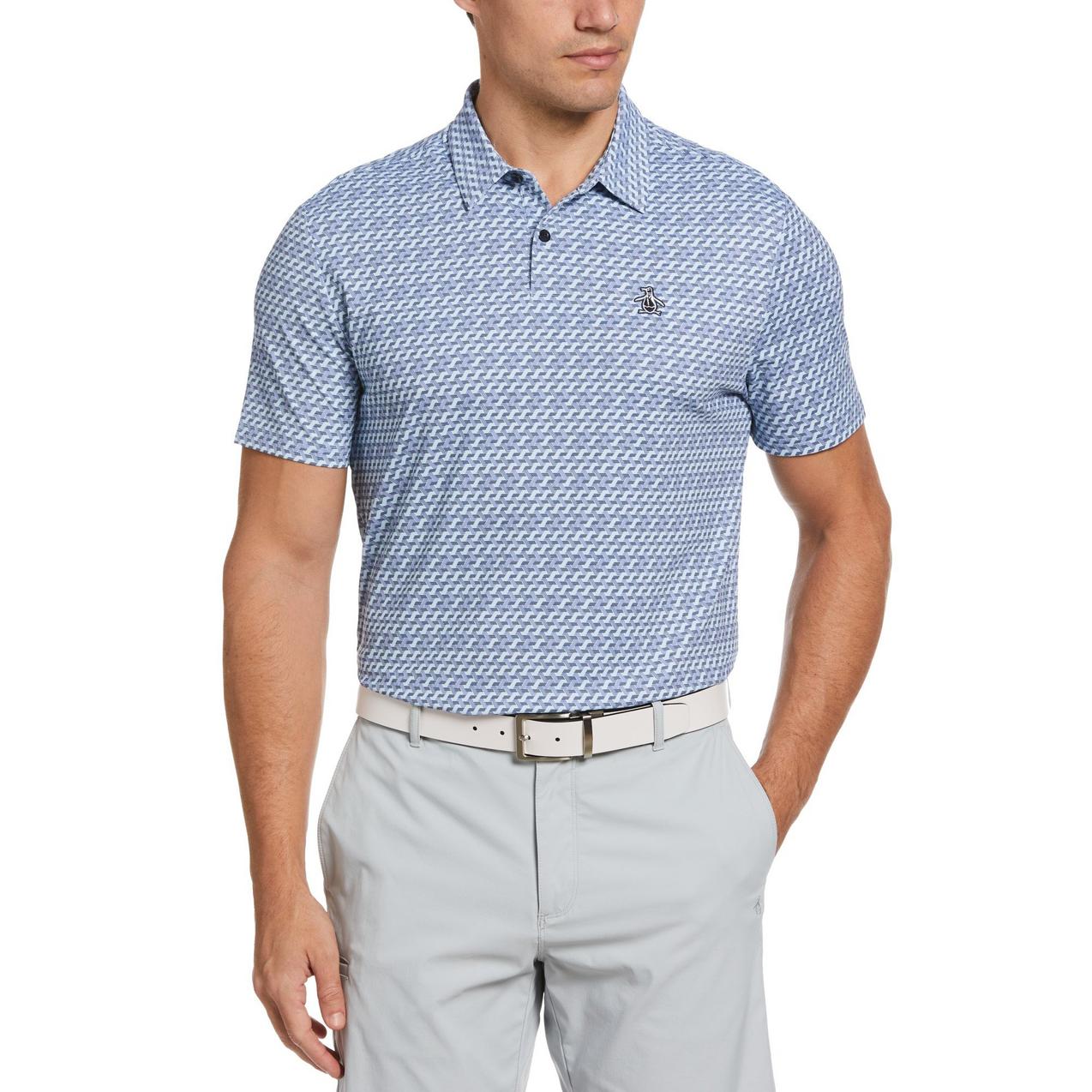 Men's Retro Wave Short Sleeve Polo