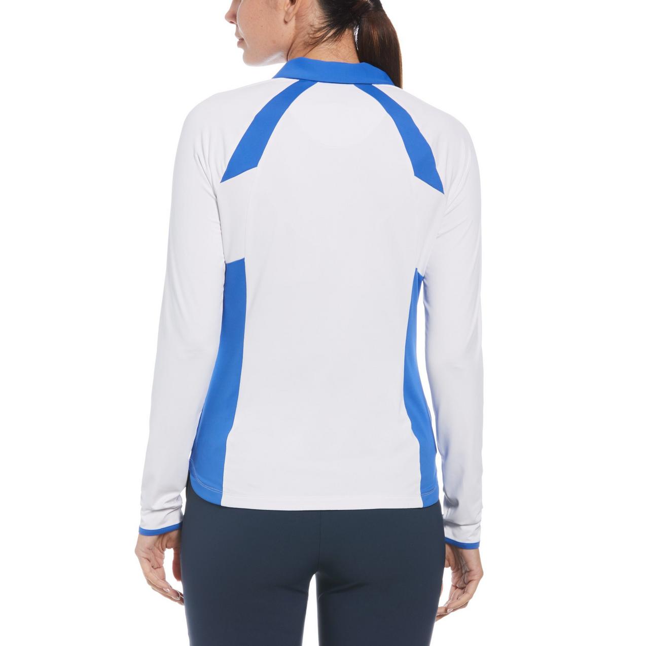 Women's Colourblock 1/4 Zip Long Sleeve Top