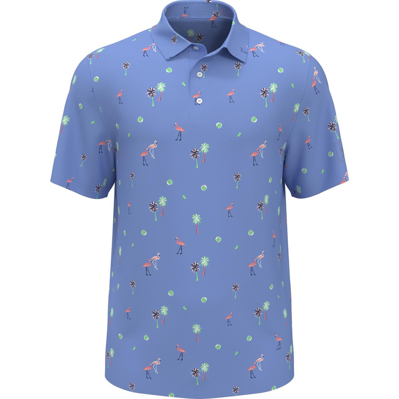 Men's Flamingo Conversational Short Sleeve Polo