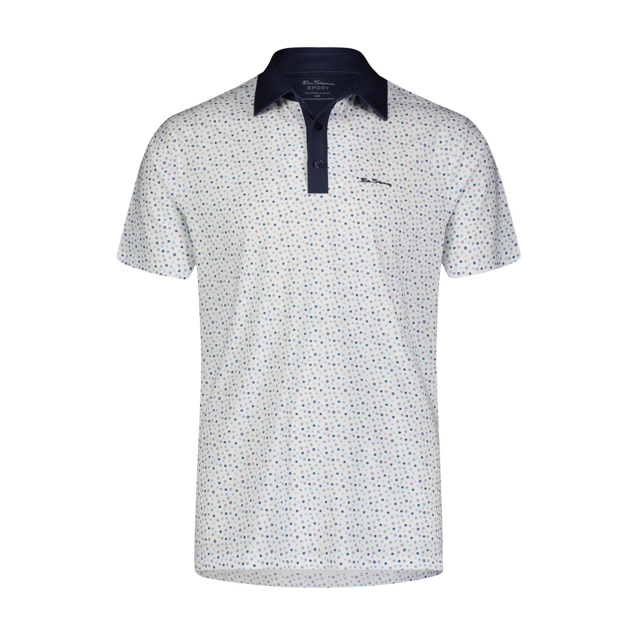 Men's Polka Dots Short Sleeve Polo