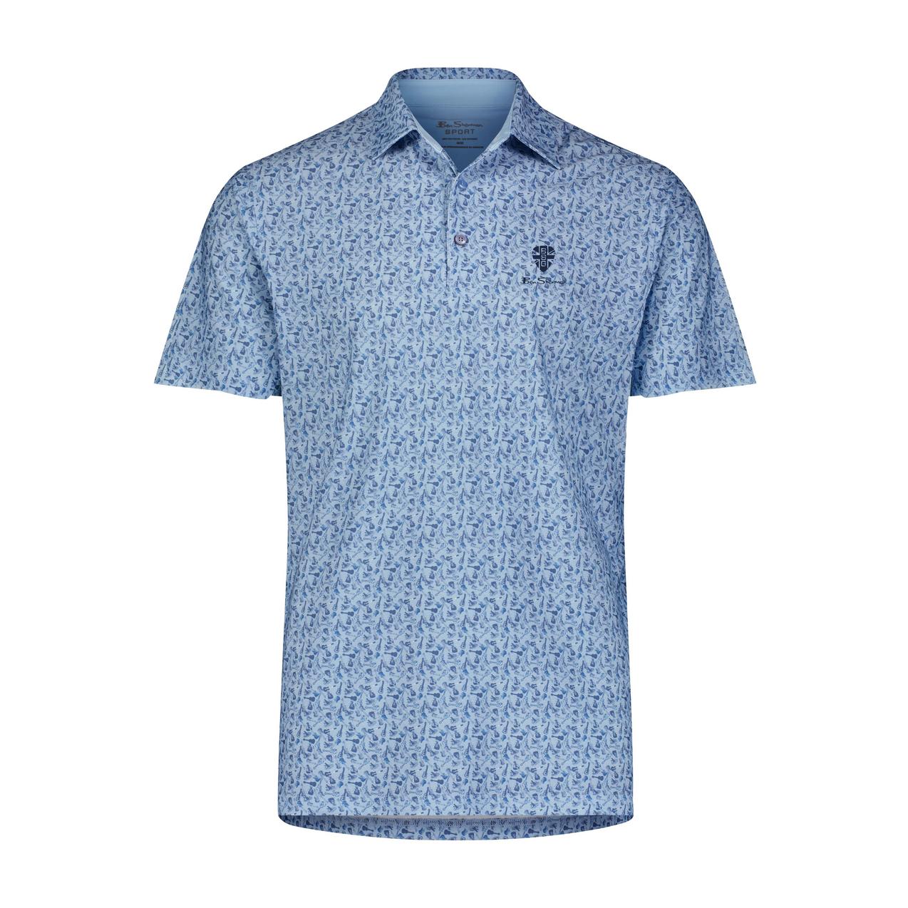 Men's Mini Guitars Short Sleeve Polo