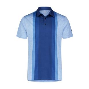 Men's Vertical Stripes Short Sleeve Polo