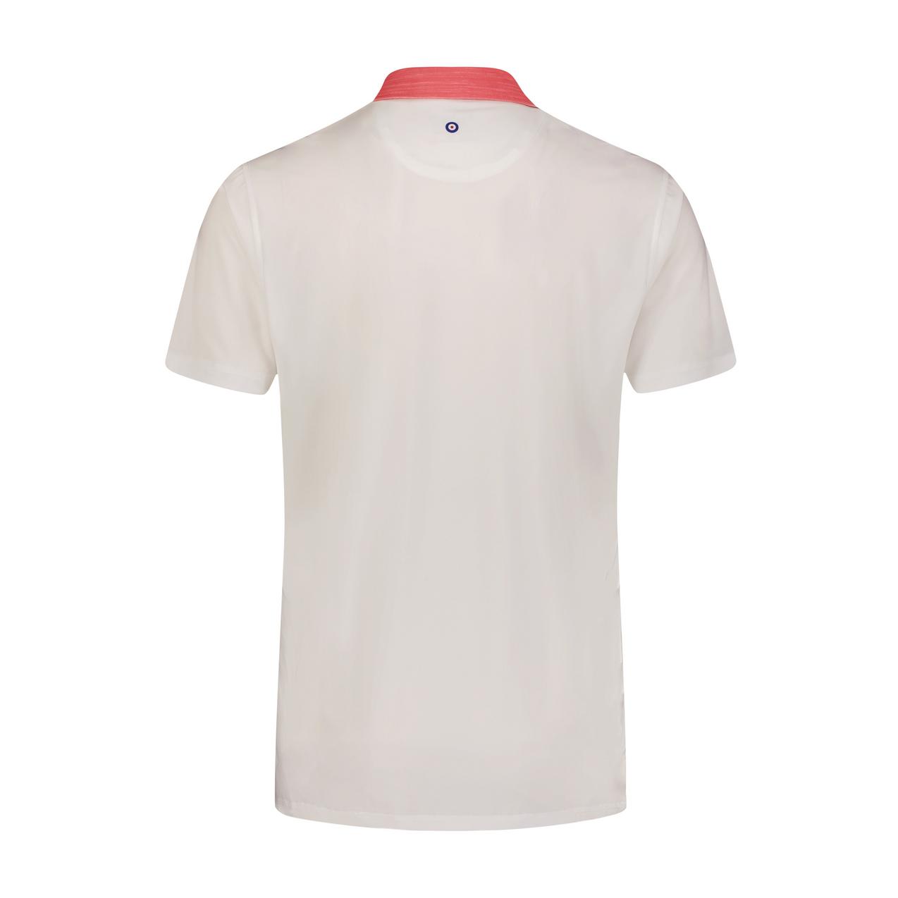 Men's Ombre Melange Stripe Short Sleeve Polo