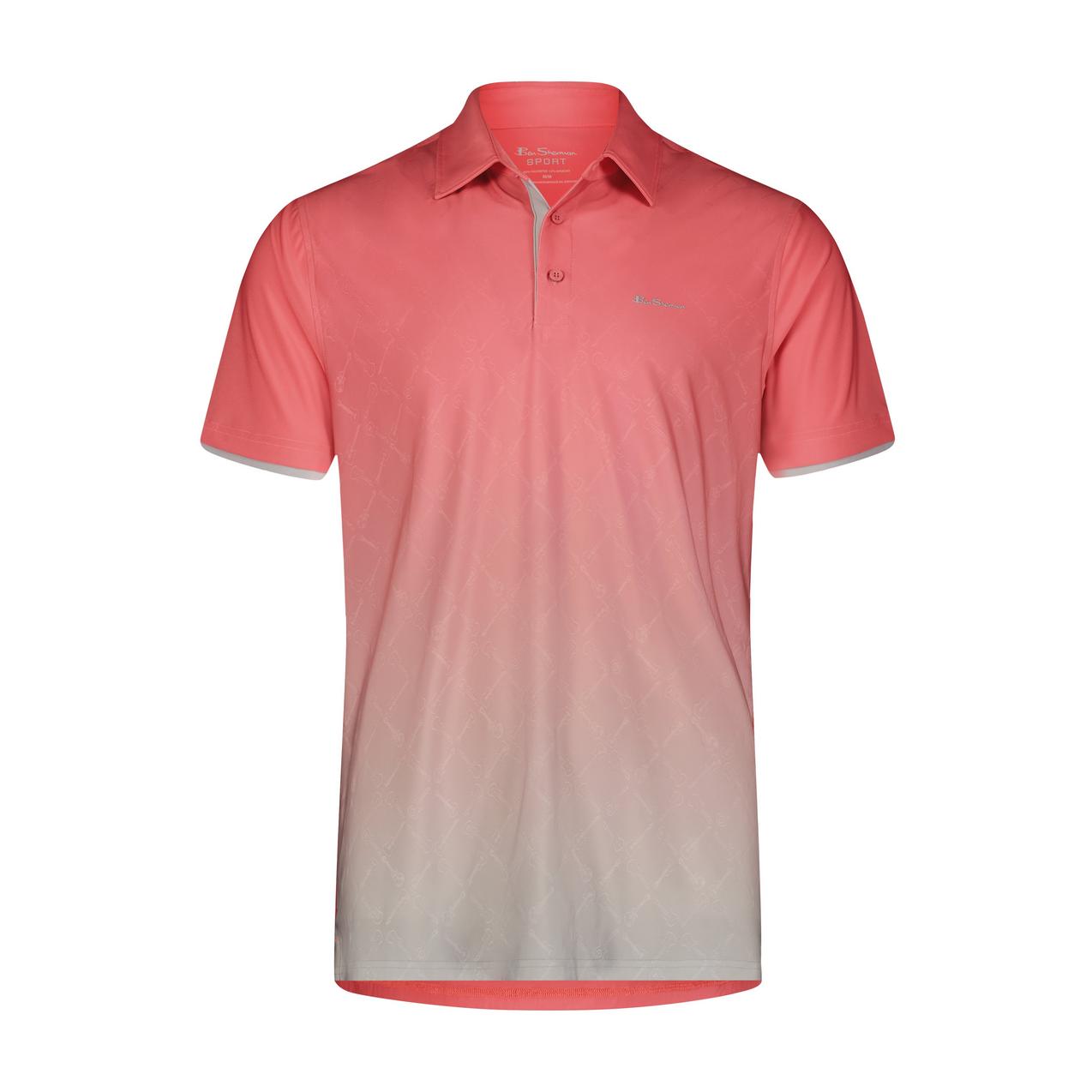 Men's Ombre Guitar Tech Short Sleeve Polo