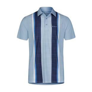 Men's Vertical Stripes Short Sleeve Polo