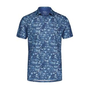 Men's Brighton Holiday Tech Short Sleeve Polo BEN SHERMAN