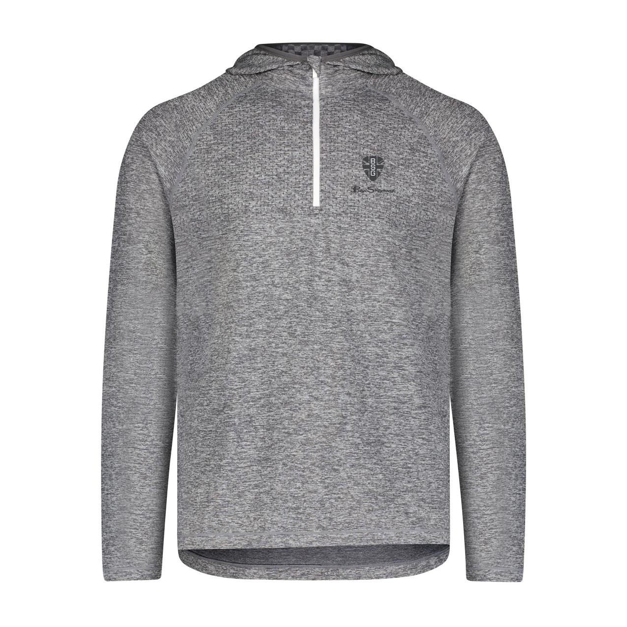 Men's Seamless Knit 1/4 Zip Hoodie