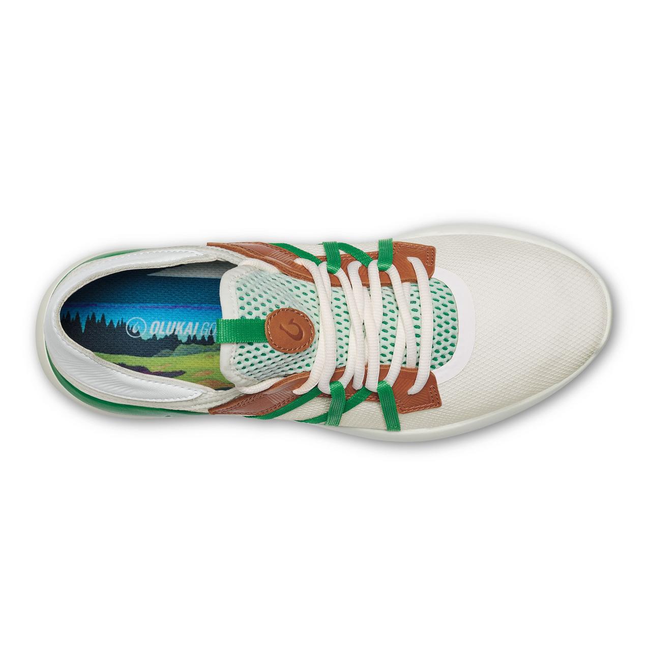 Men's Manele Spikeless Golf Shoe - White/Green