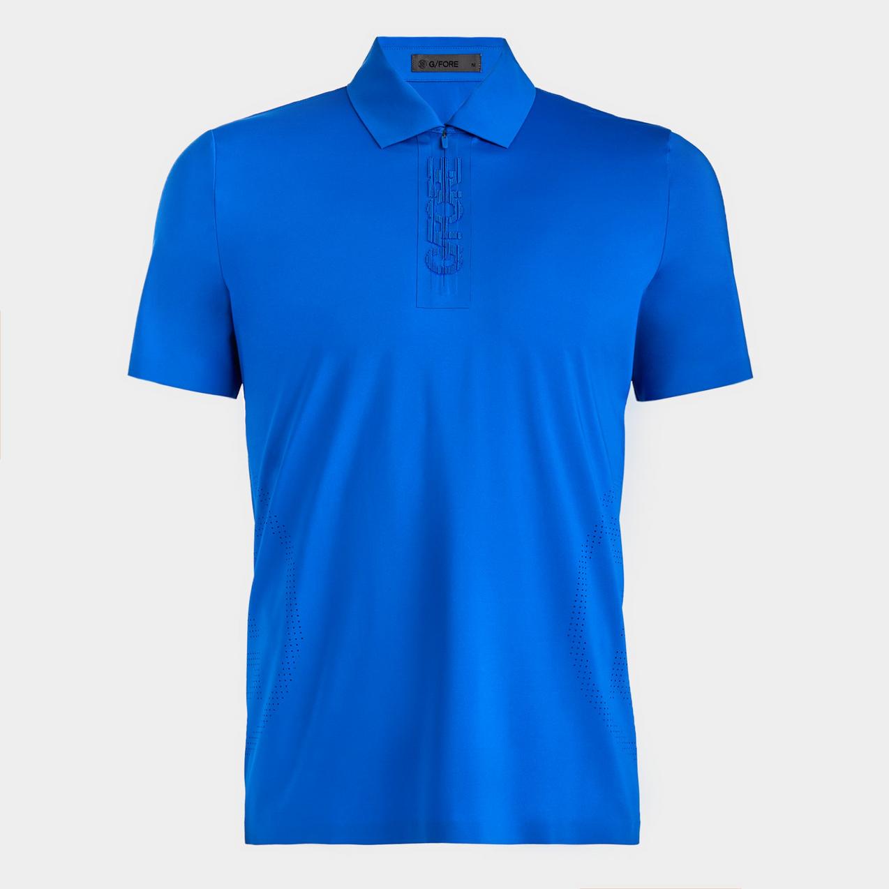 Men's Tech Nylon Pefrorated Circle G's Short Sleeve Polo