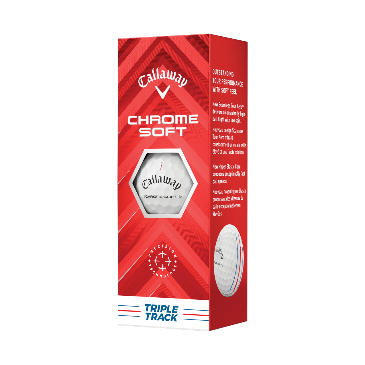 3+1 - Chrome Soft Triple Track Golf Balls