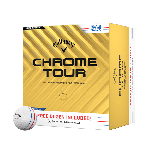 3+1 - Chrome Tour Triple Track Golf Balls