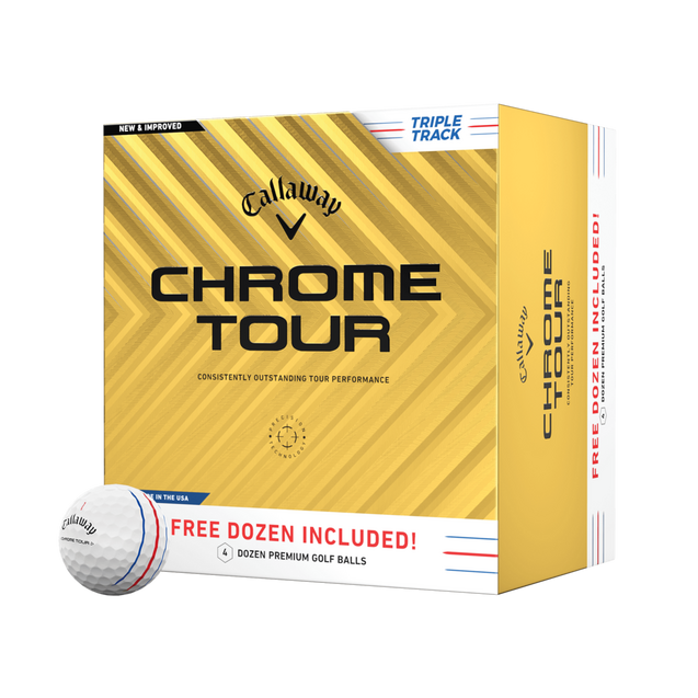 Balles Chrome Tour Triple Track - 3 + 1 CALLAWAY