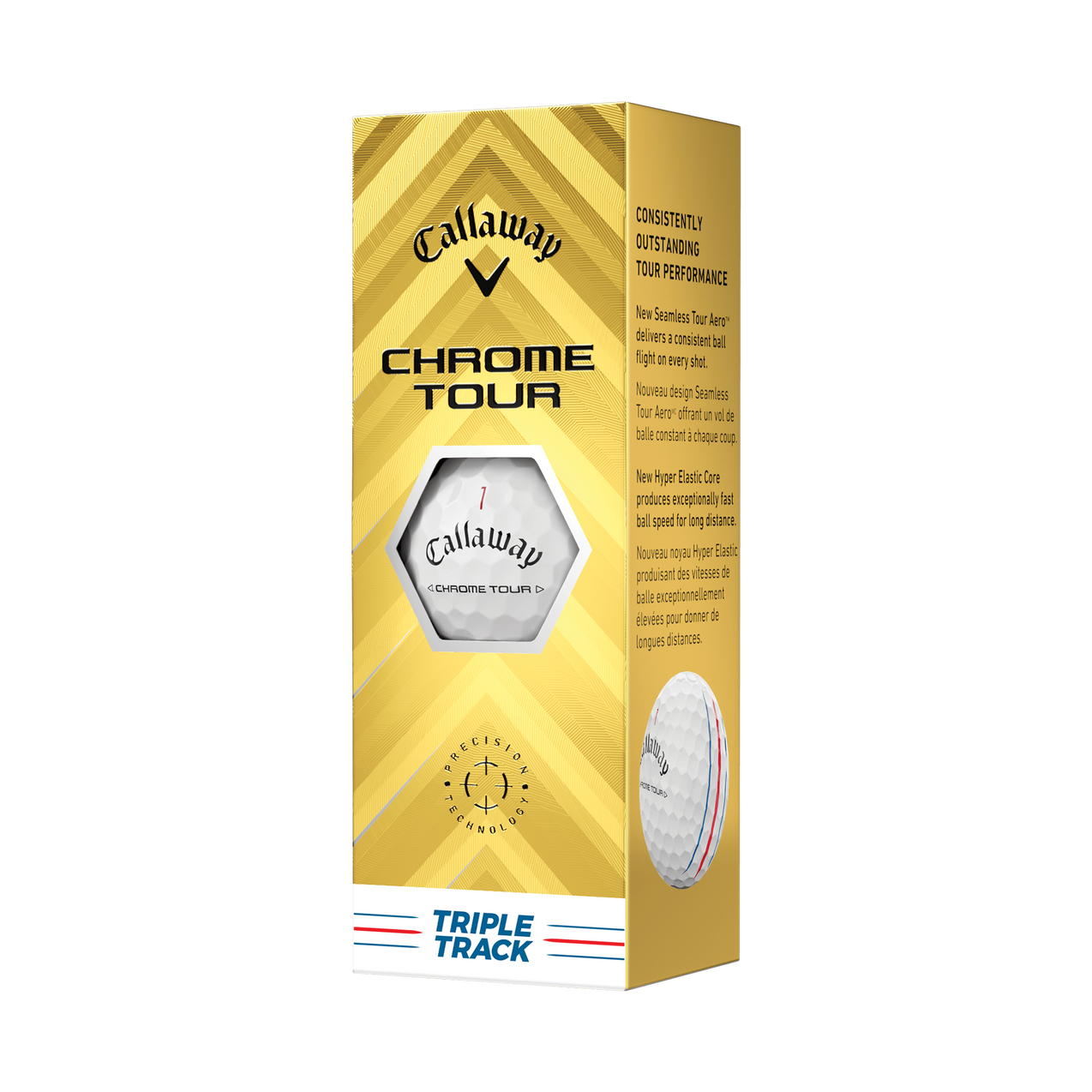 3+1 - Chrome Tour Triple Track Golf Balls