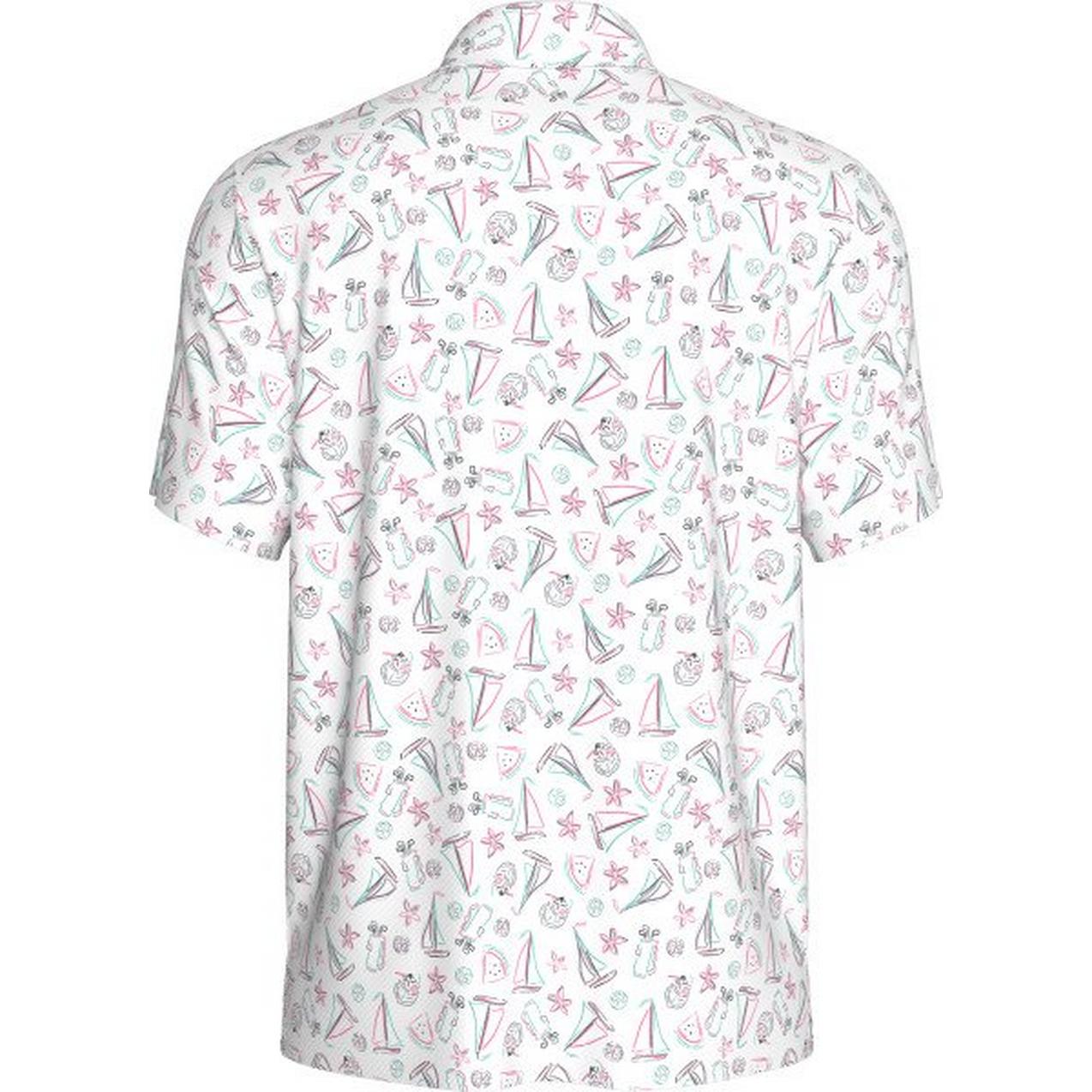 Men's Vacation Print Short Sleeve Polo