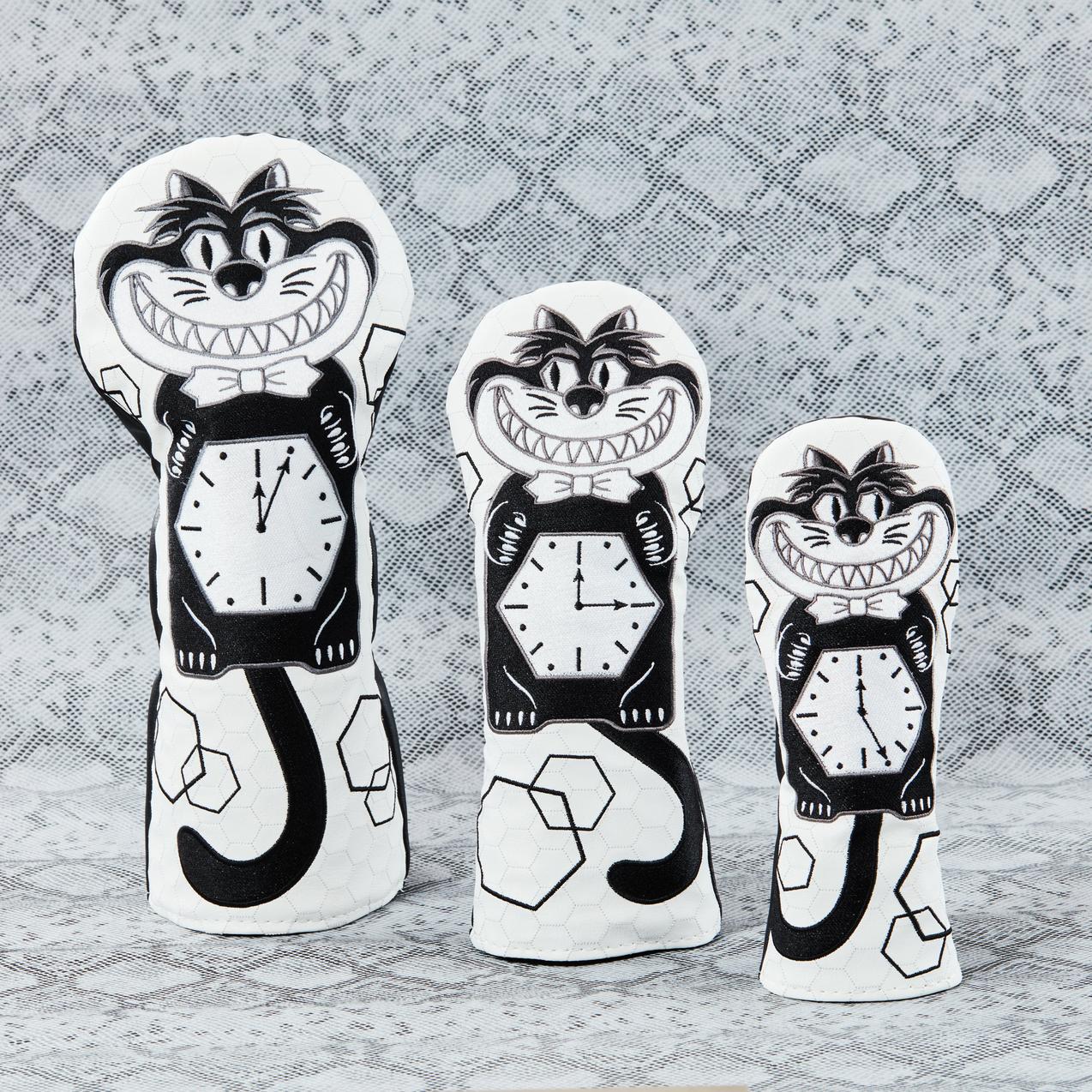 Fat Cat Clock Wood Set Headcovers