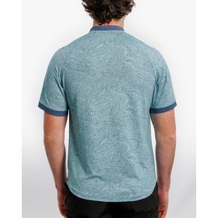 Men's Loon Lake Topographic Short Sleeve Polo WAGGLE