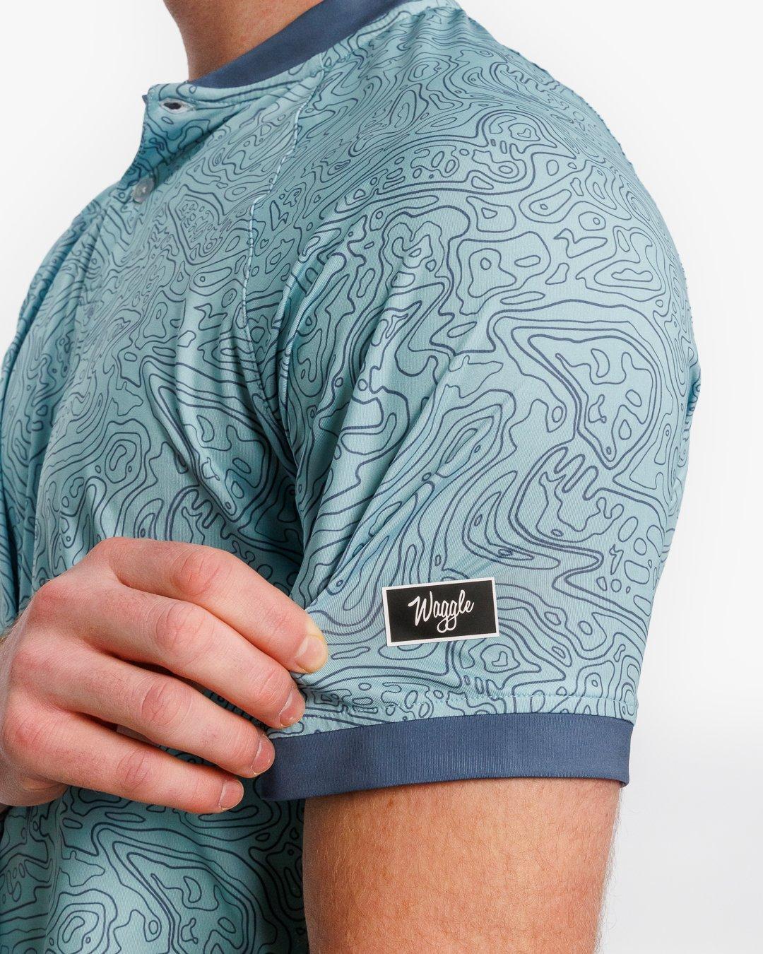 Men's Loon Lake Topographic Short Sleeve Polo