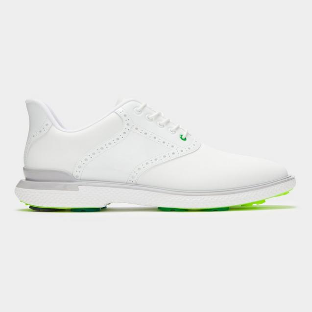 Men's Gallivan2r TPU Brogue Saddle Spikeless Golf Shoe - White/Green