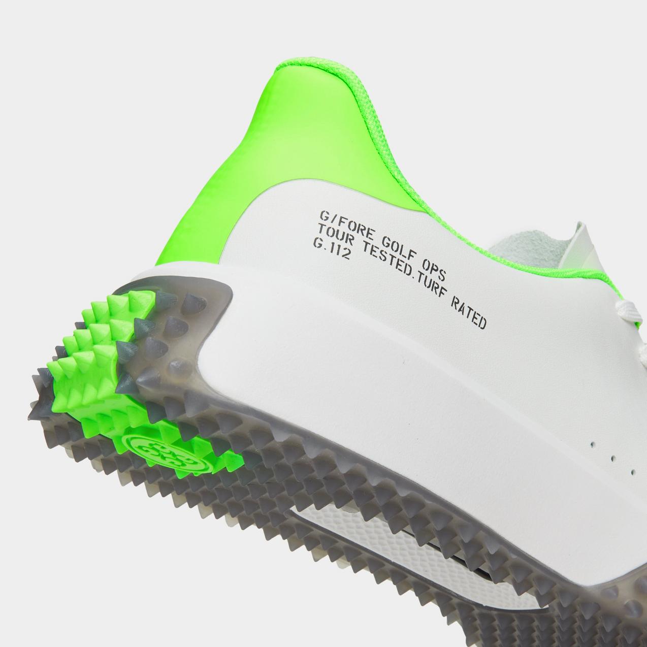 Men's G.112 P.U. Leather Spikeless Golf Shoe - White/Green