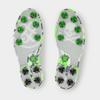 Chaussure Gallivanter G'Lock en cuir et à crampons pour hommes - Blanc et vert