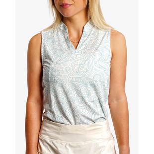 Polo Loon Lake Topographic sans manches pour femmes