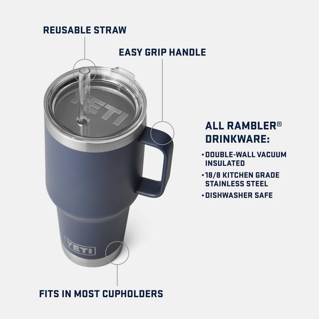 Rambler Straw Mug - 1 L