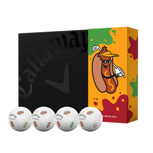 Chrome Tour Golf Balls - Hot Dogs