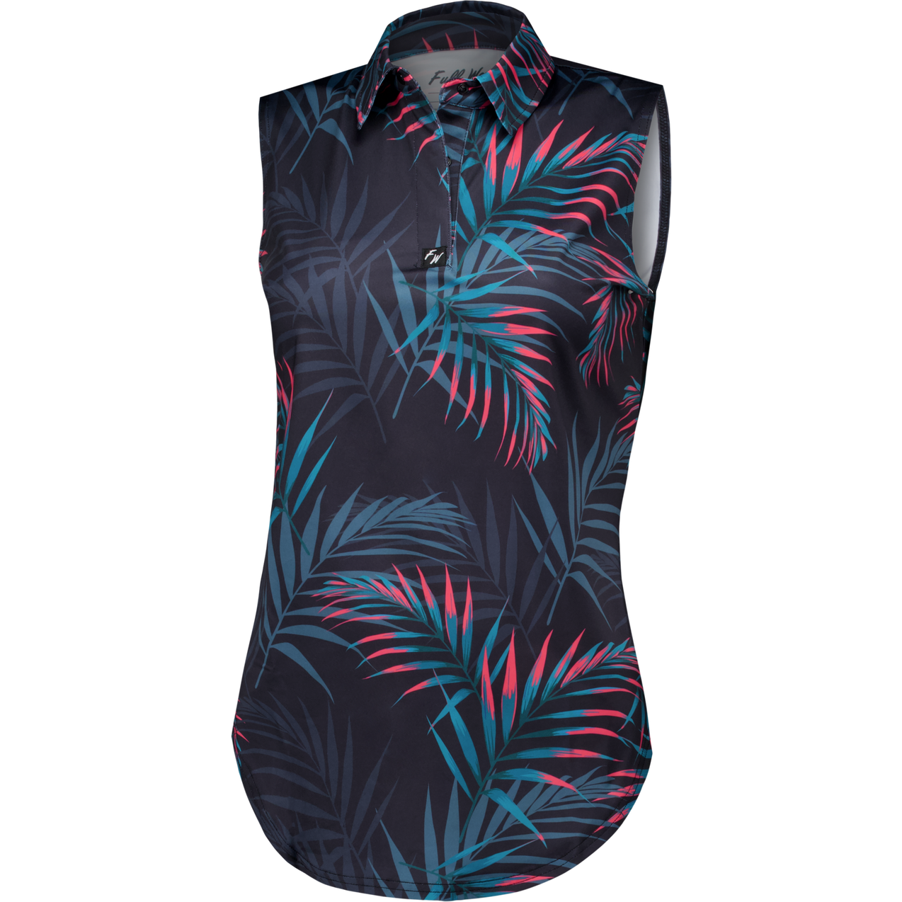 Women's Midnight Palm Sleeveless Polo