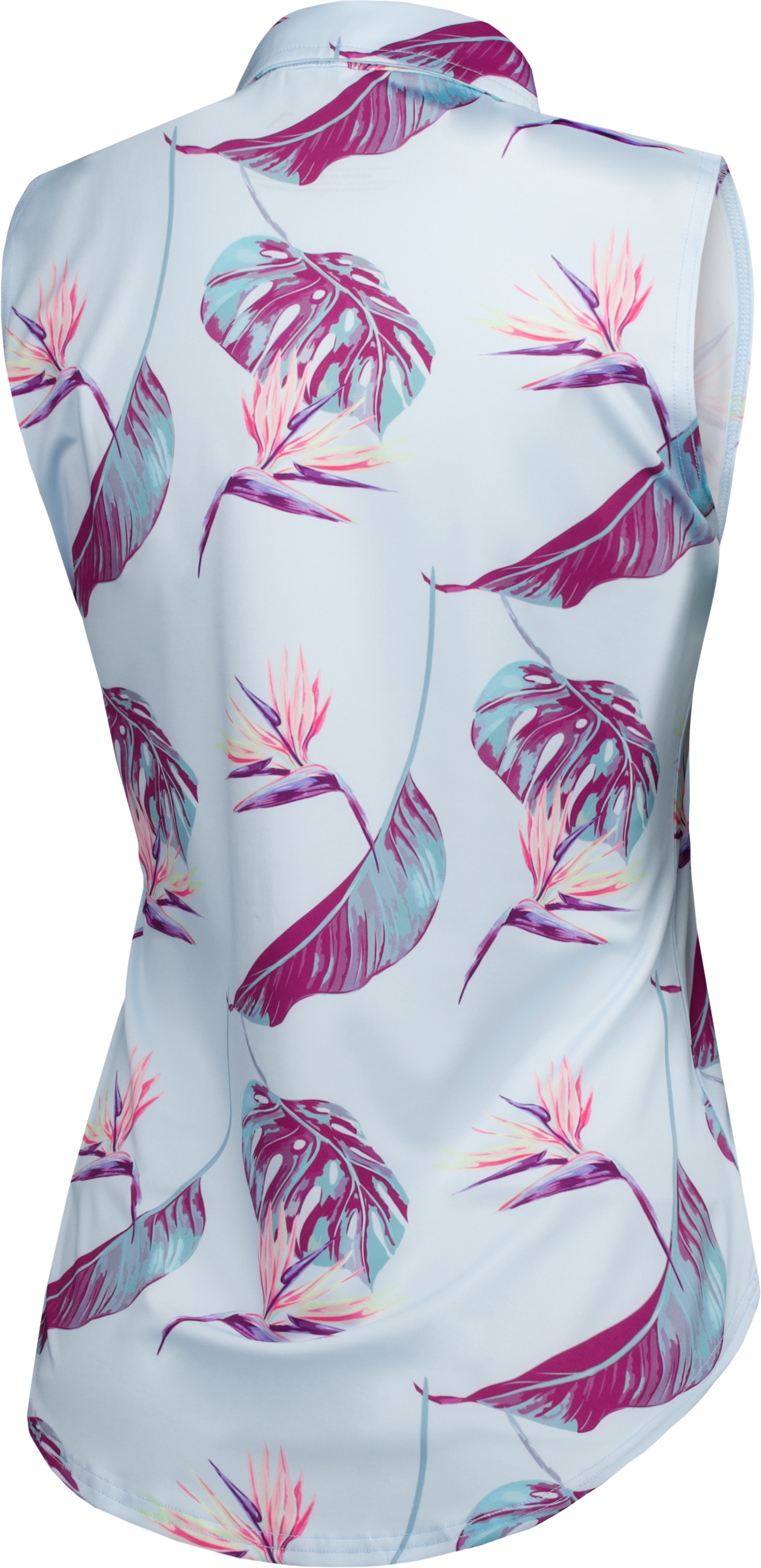 Women's Fiji Blue Sleeveless Polo