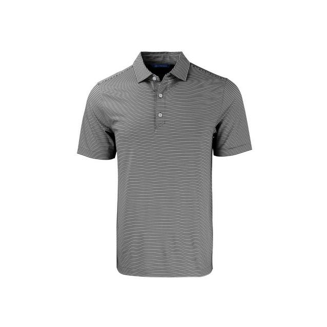 Men's Forge Eco Double Stripe Stretch Recycled Short Sleeve Polo CUTTER & BUCK