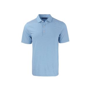 Men's Forge Eco Double Stripe Stretch Recycled Short Sleeve Polo CUTTER & BUCK