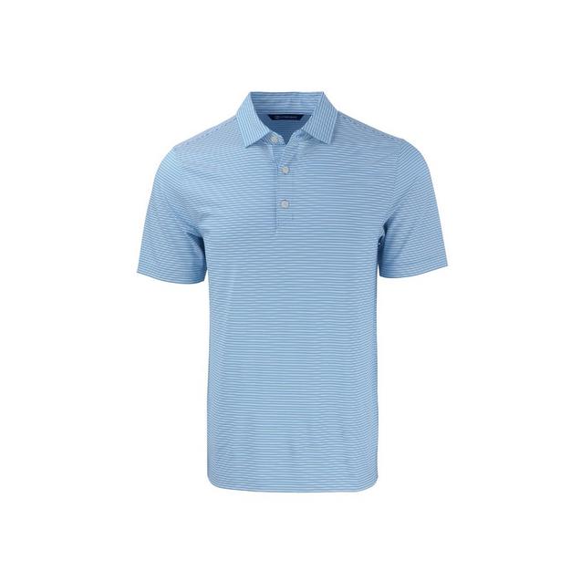 Men's Forge Eco Double Stripe Stretch Recycled Short Sleeve Polo CUTTER & BUCK