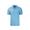 BLUE | Men's Forge Eco Heather Stripe Stretch Recycled Short Sleeve Polo