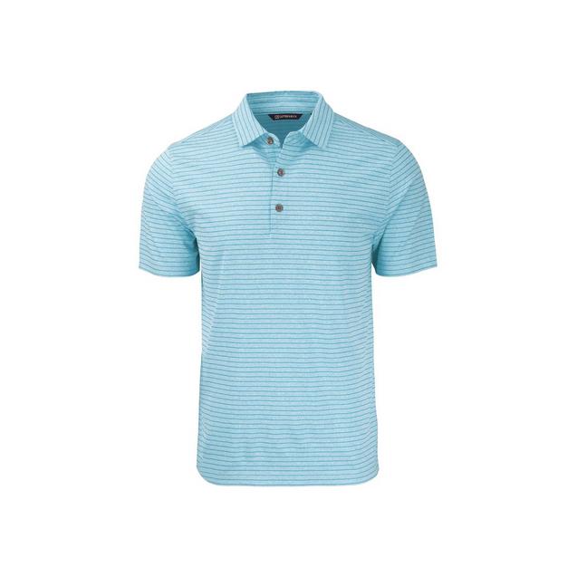 Men's Forge Eco Heather Stripe Stretch Recycled Short Sleeve Polo ...