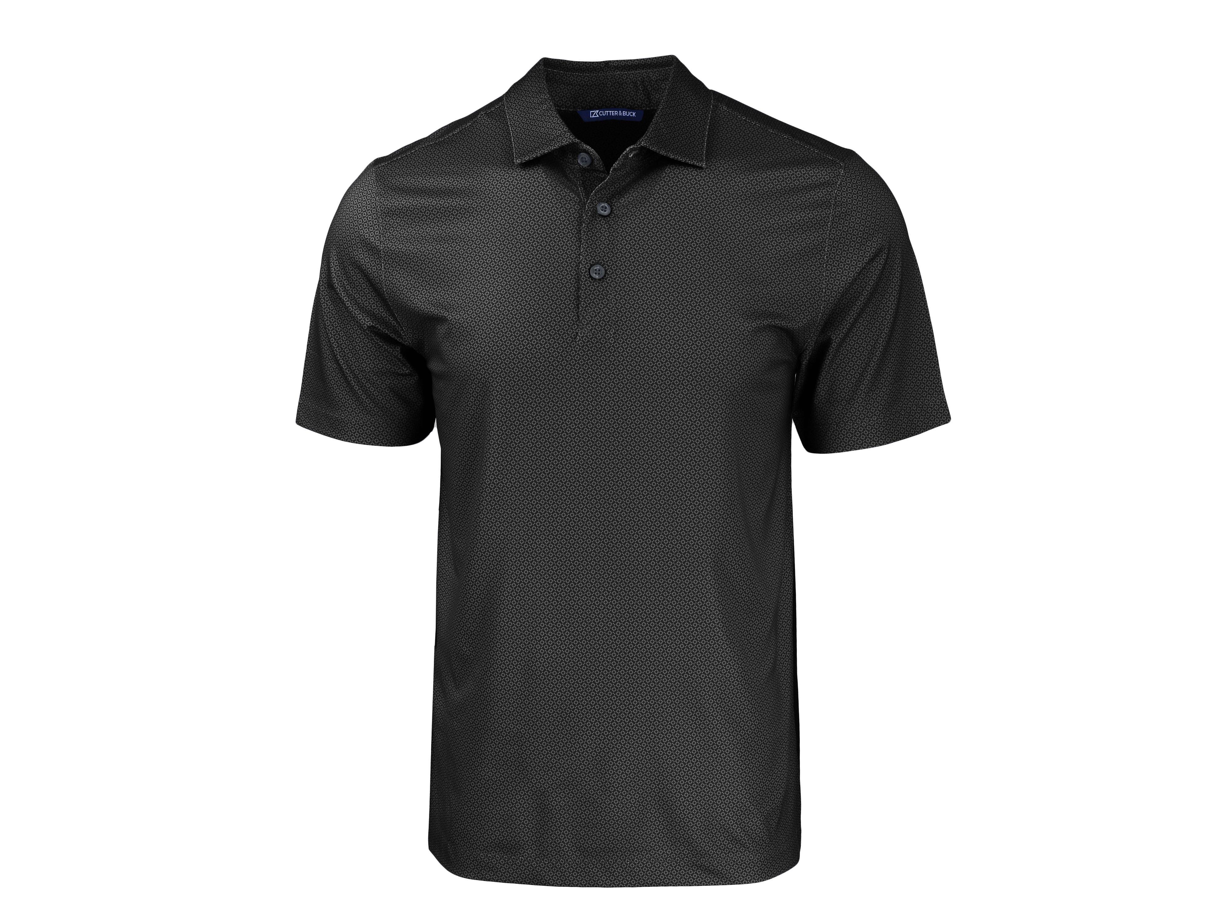 Men's Pike Eco Tonal Geo Print Stretch Recycled Short Sleeve Polo