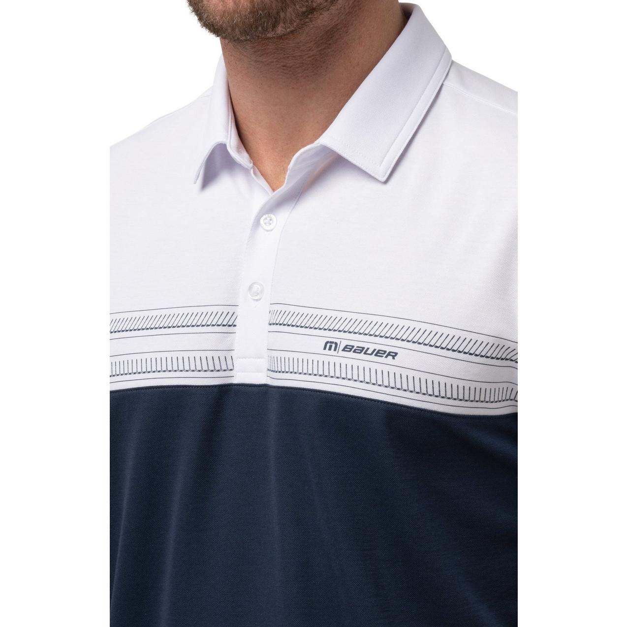 Men's Bauer x TravisMathew Puck Drop Short Sleeve Polo