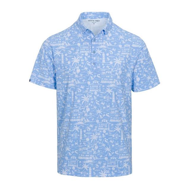 Men's Coastline Short Sleeve Polo MATTE GREY