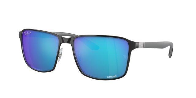 RB3721CH Chromance Polarized Sunglasses - Black/Grey