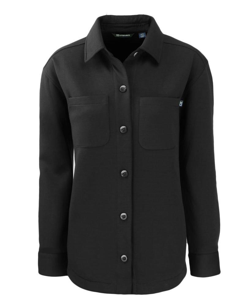 Cutter & Buck | Women's Roam Eco Knit Shirt Jacket | in Black, Size 3Xl