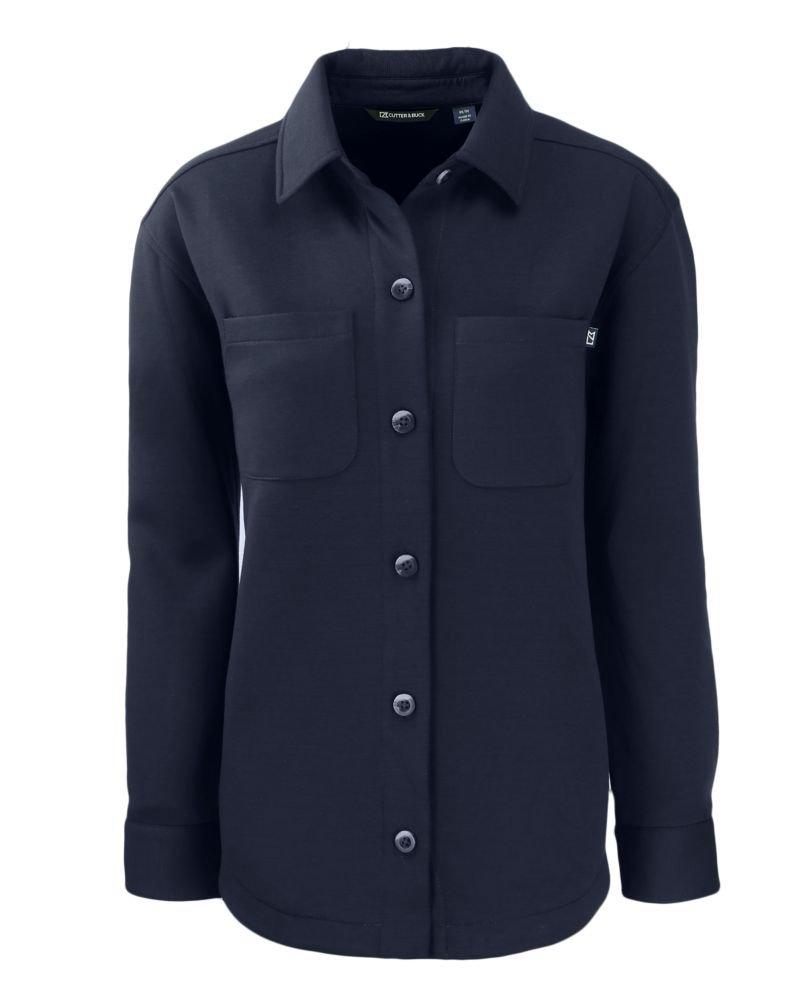 Cutter & Buck | Women's Roam Eco Knit Shirt Jacket | in Navy, Size 3Xl