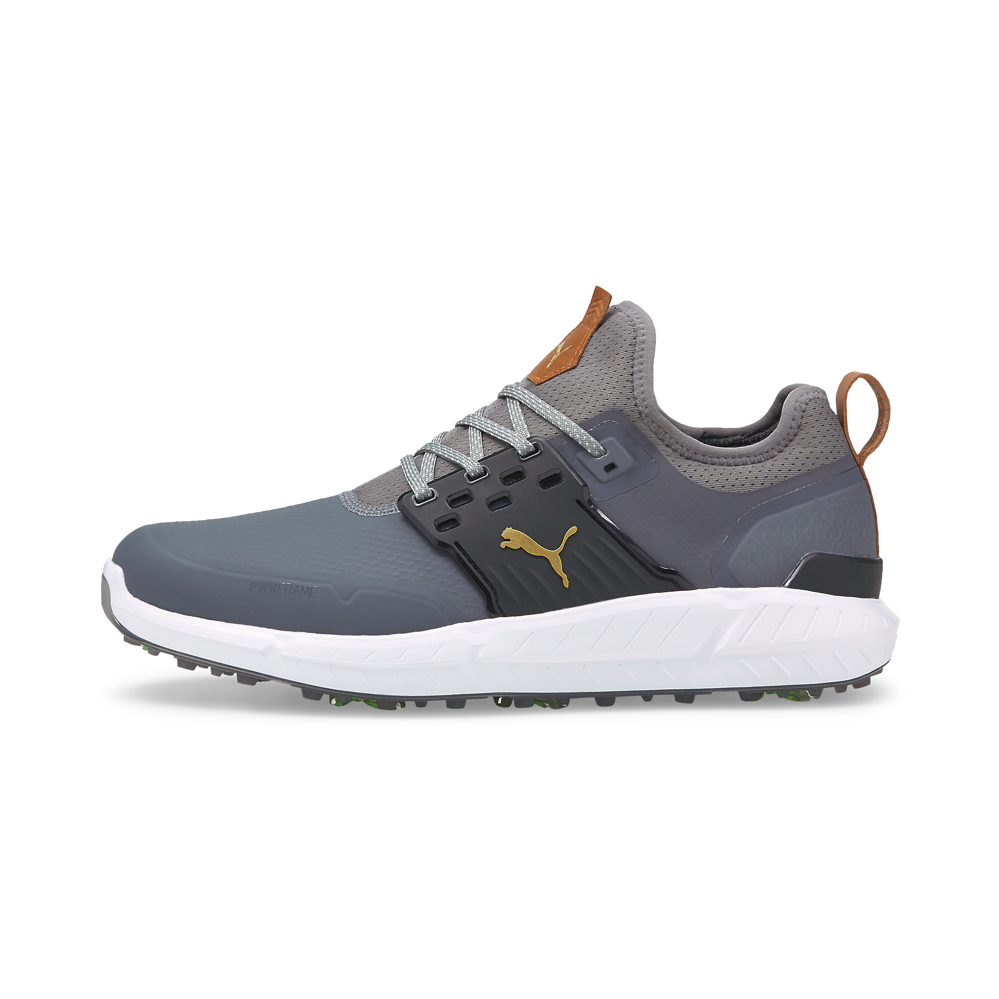 Men\'s Ignite ARTICULATE Spiked Golf Shoe - Grey/Black (Wide)