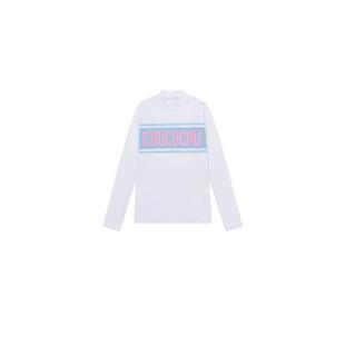 Women's Long Sleeve Logo Mock Neck Top CHUCUCHU