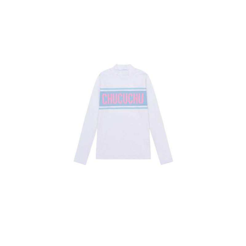 Women's Long Sleeve Logo Mock Neck Top