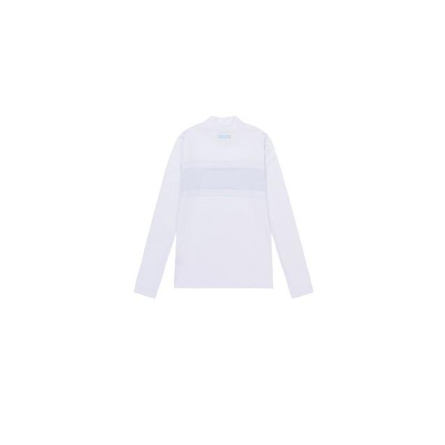 Women's Long Sleeve Logo Mock Neck Top | CHUCUCHU | Shirts