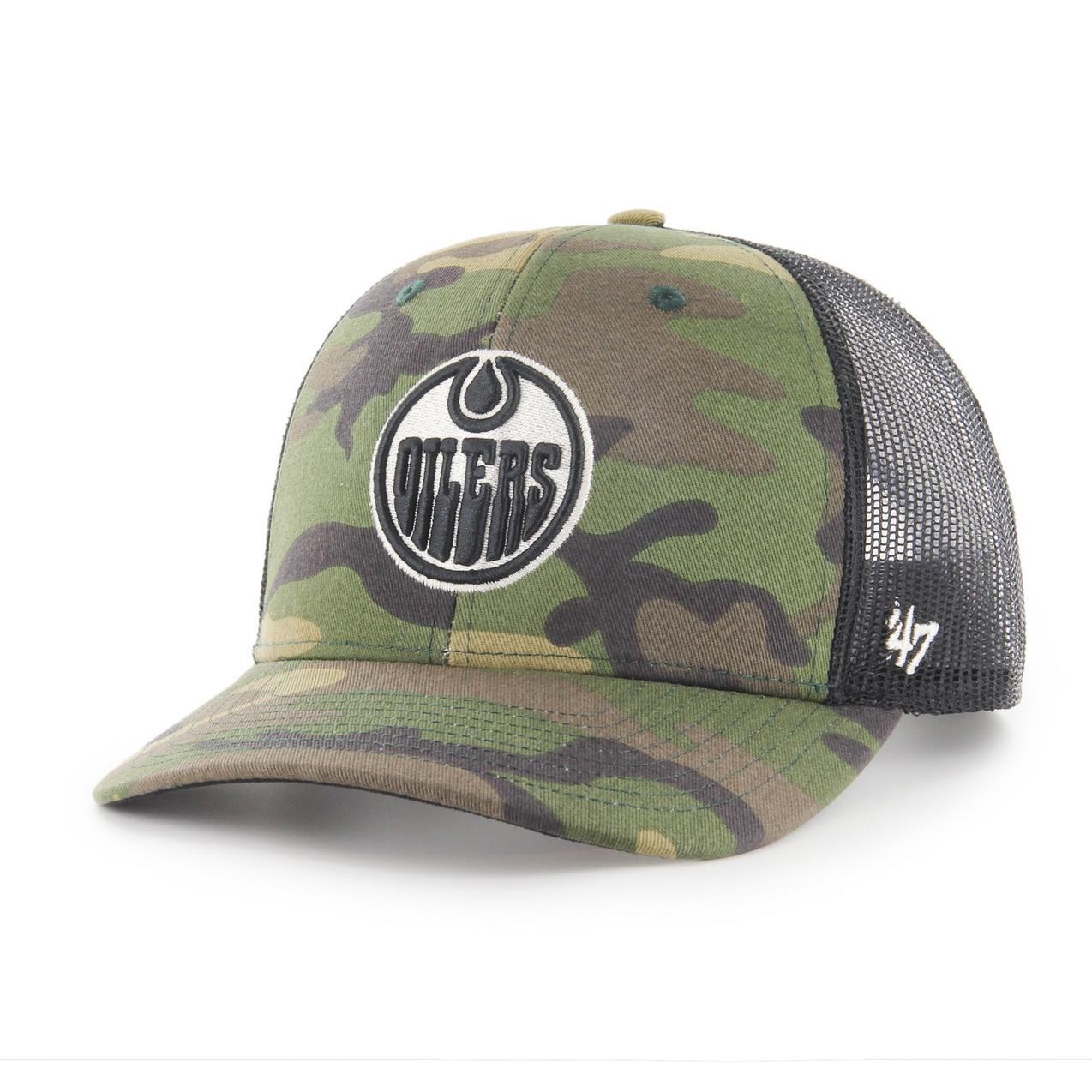 Men's Edmonton Oilers 47 Camo Trucker Cap