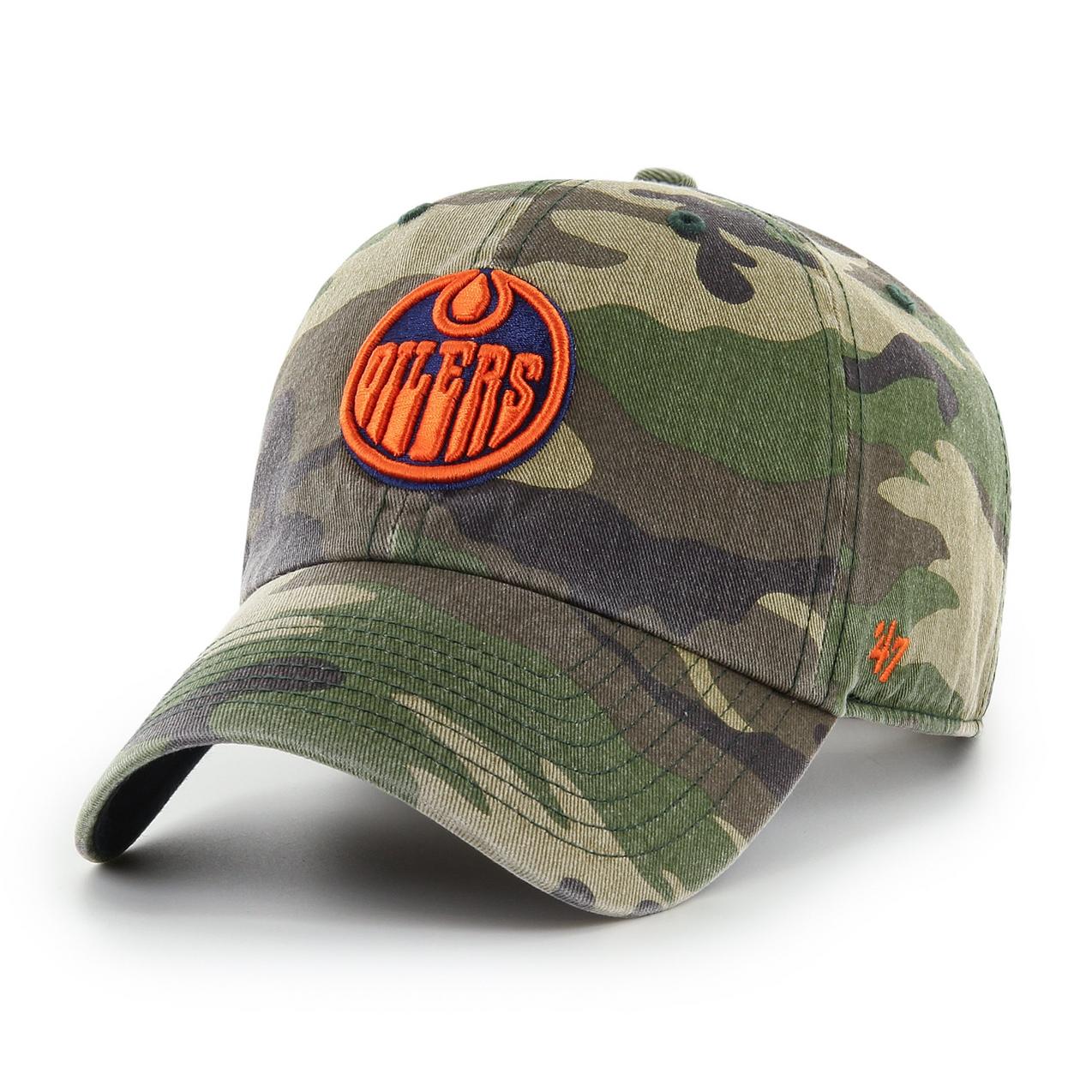 Men's Edmonton Oilers Camo 3rd Jersey 47 Clean Up Cap