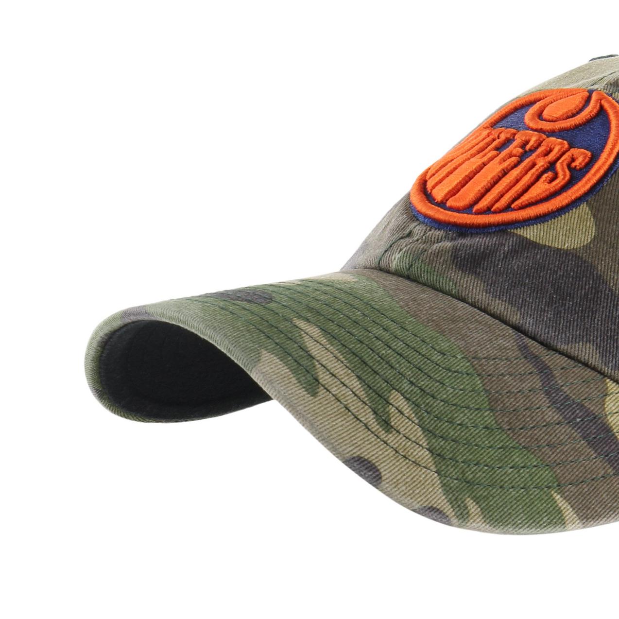 Men's Edmonton Oilers Camo 3rd Jersey 47 Clean Up Cap